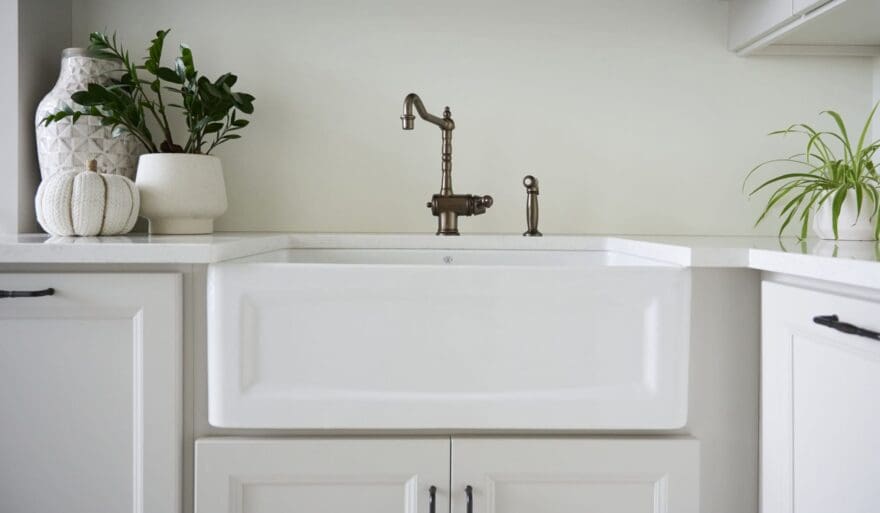 A antique inspired laundry sink